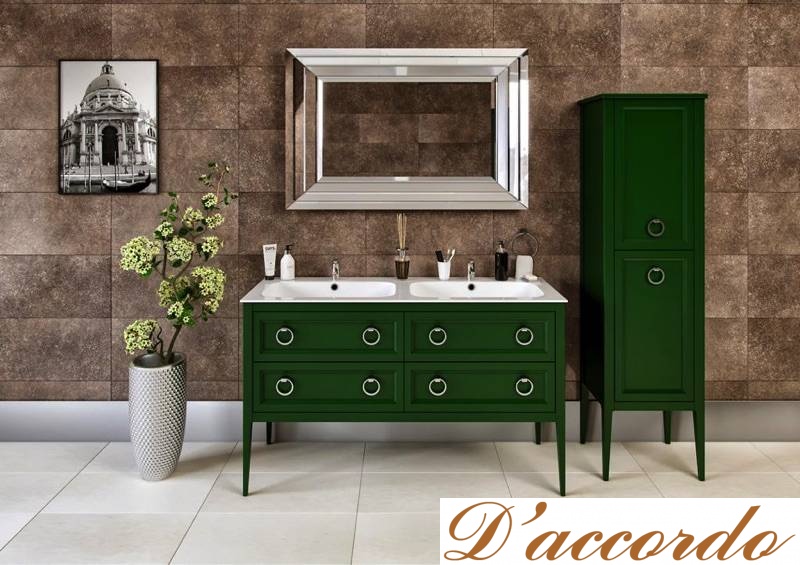 картинка Мебель для ванной комнаты двойная, коллекция Vintage от магазина D'accordo
